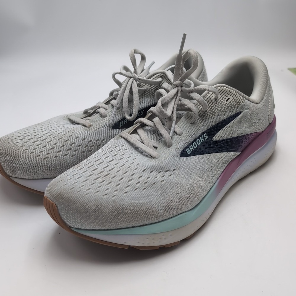 Brooks Ghost 16 Shoes Mens Size 13 D Pink White Whites Great Cond